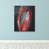 Harp Canvas Afdruk (Insitu (Houten vloer))