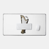 Harp cartoon illustratie bureaumat (Keyboard & Muis)