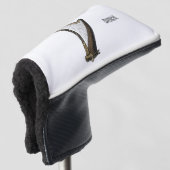 Harp cartoon illustratie golfheadcover (3/4 voorkant)