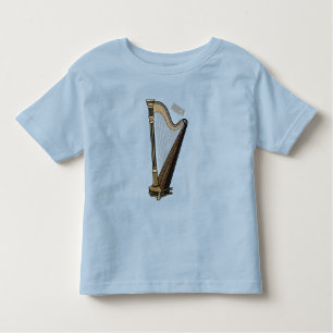 Harp cartoon illustratie kinder shirts