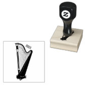 Harp cartoon illustratie rubberstempel (Gestempeld)