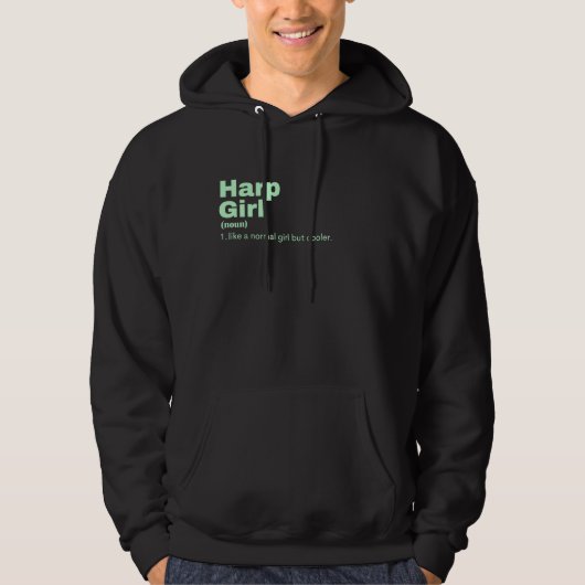 Harp Girl - Harp Hoodie (Voorkant)