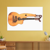  HARP GITAAR 32x48 Canvas Afdruk (Insitu (Woonkamer))