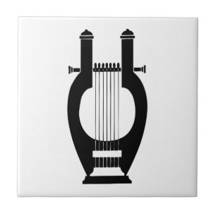 Harp, Grieks reliëf Tegeltje