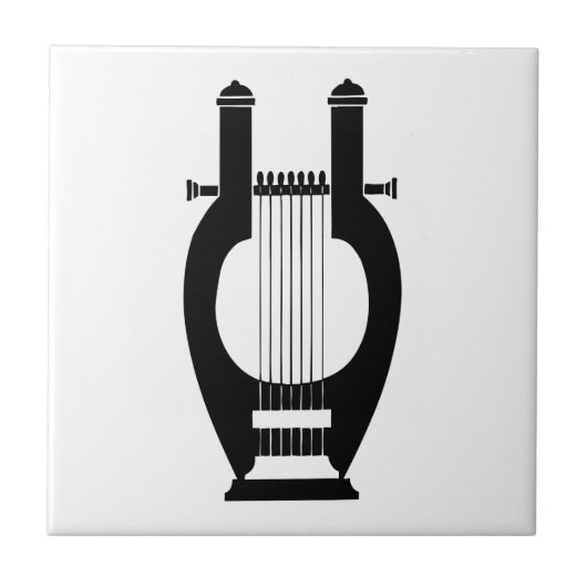 Harp, Grieks reliëf Tegeltje (Voorkant)