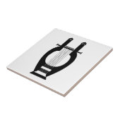 Harp, Grieks reliëf Tegeltje (Zijkant)