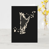Harp Harpists Kaart (Gele Bloem)