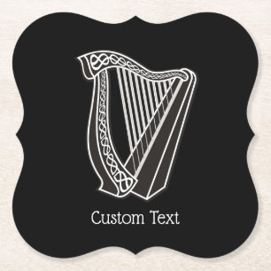 Harp Icon Kartonnen Onderzetters