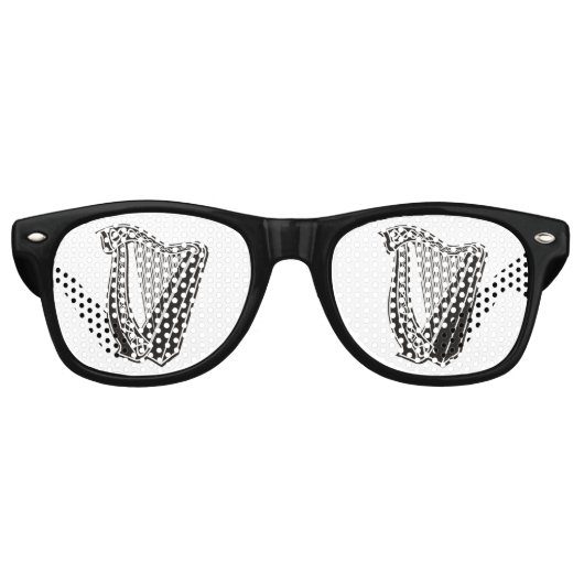 Harp Icon Retro Zonnebril (Voorkant)