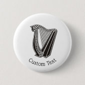 Harp Icon Ronde Button 5,7 Cm (Voorkant)