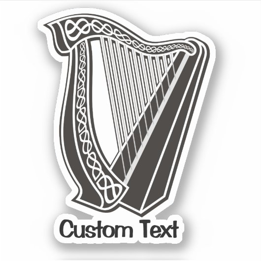 Harp Icon Sticker (Voorkant)