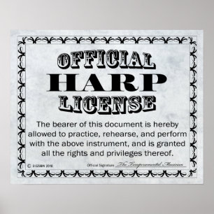 Harp-licentie Poster