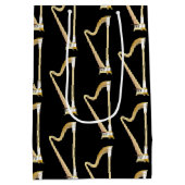 Harp Musician Music Teacher Medium Cadeauzakje (Achterkant)