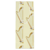 Harp Musician Music Teacher Wijn Cadeautas (Achterkant)