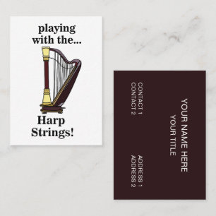 Harp muziekinstrument harp visitekaartje