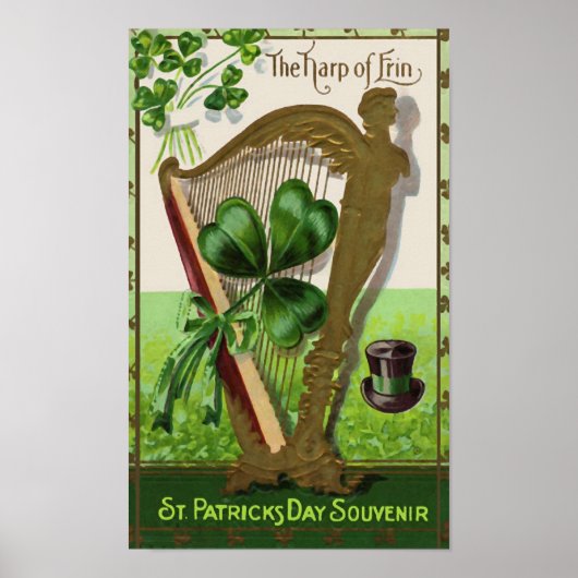 Harp of Erin St. Patrick's Day Poster (Voorkant)