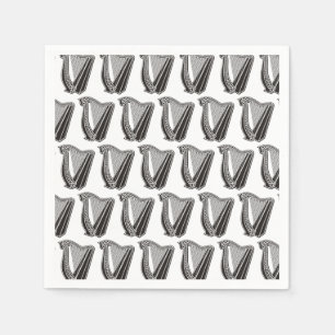 Harp Pictogram Achtergrond Servet