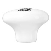 Harp string instrument muziekkunst keramische knop (Zijkant)