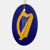 Harpe de l'Irlande et ornement d'hymne (Gauche)