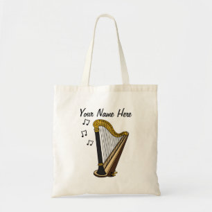 Harpe Sac fourre-tout Personnalisé Harpist String 