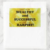 Harpe Wealthy & Réussite Sticker Rectangulaire (Sac)