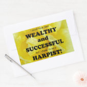 Harpe Wealthy & Réussite Sticker Rectangulaire (Enveloppe)