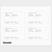 Harper Chai Latte Style Étiquette de bougies matée (Feuille)