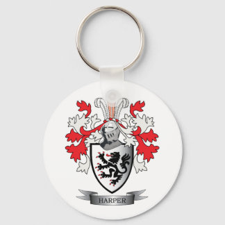 Harper Family Crest Coat of Arms Sleutelhanger