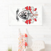 Harper Family Crest Coat of Arms Spandoek (Insitu)