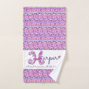 Harper nom signifie coeur de fleurs rose