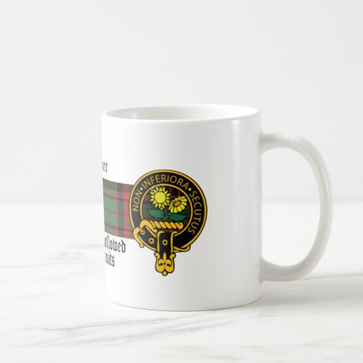 Harper Scottish Crest en Tartan mok (Rechts)