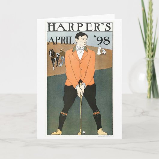 Harper's 98 Golf carte pour notes (Devant)