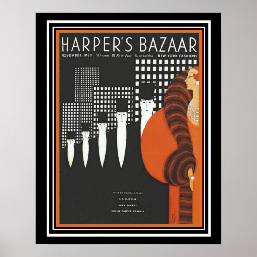 Harper's Bazaar Art Déco Couverture 16 x 20 (Devant)