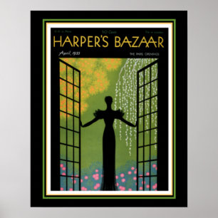 Harper's Bazaar Art Déco Couverture 16 x 20