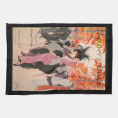 Harper's Bazaar fall fashion 1913 art deco Theedoek (Horizontaal)