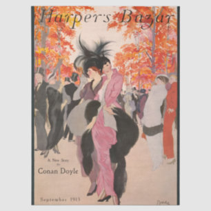 Harper's Bazaar herfstmode 1913 art deco Tissuepapier