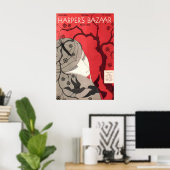 Harper's Bazaar mars 1933 AFFICHE IMPRIMÉE A2 Vint (Bureau à domicile)