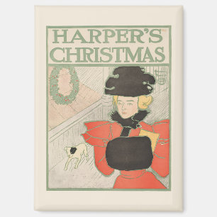 Harper's Christmas 1896 Magneet