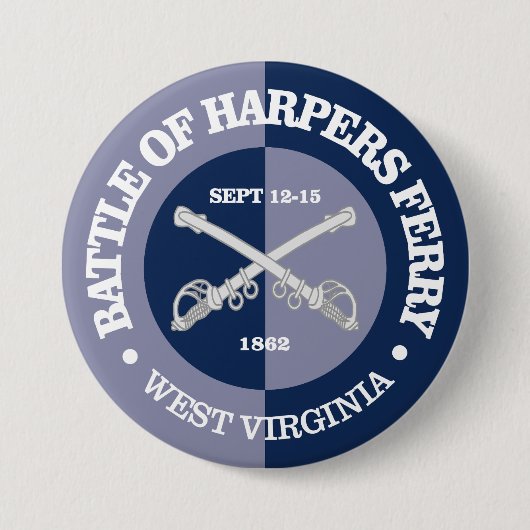 Harpers Ferry (B&G) Ronde Button 7,6 Cm (Voorkant)