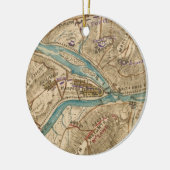  Harpers Ferry Civil War Map (1862) Keramisch Ornament (Links)
