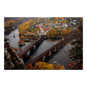 Harpers Ferry in the Fall Perfect Poster