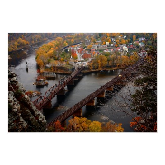 Harpers Ferry in the Fall Perfect Poster (Voorkant)