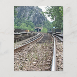Harpers Ferry WV Chemins de fer Carte postale