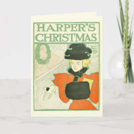 Harper's kerstviering kaart
