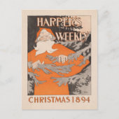 Harper's Weekly Christmas 1894 Briefkaart (Voorkant)