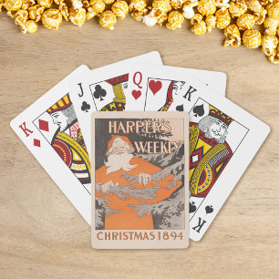 Harper's Weekly Christmas 1894 Pokerkaarten