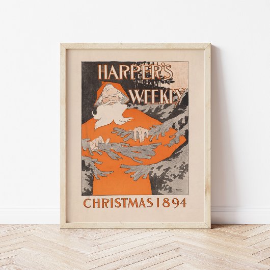 Harper's Weekly Christmas 1894 Poster