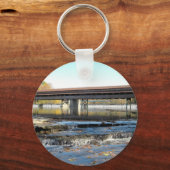 Harpersfield Covered Bridge Ashtabula County Ohio Sleutelhanger (Voorkant)