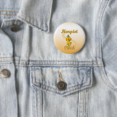 Harpist Chick Ronde Button 5,7 Cm (In situ)