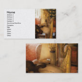 Harpist - De Harp Visitekaartje (Voorkant / Achterkant)